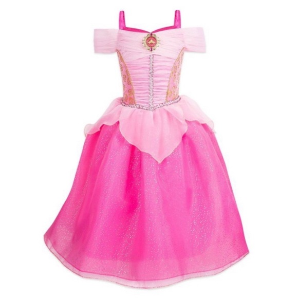 Disney Other - DISNEY AURORA SLEEPING BEAUTY HALLOWEEN COSTUME DRESS GOWN SZ 4 GLITTER DRESS UP